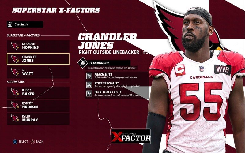 Madden 22 Chandler Jones 최고의 LB 능력