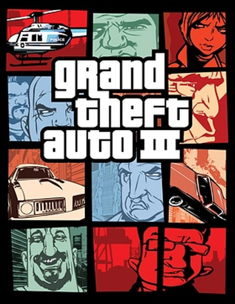 Grand Theft Auto 시리즈의 첫 번째 3D 게임 - GTA III Boxart