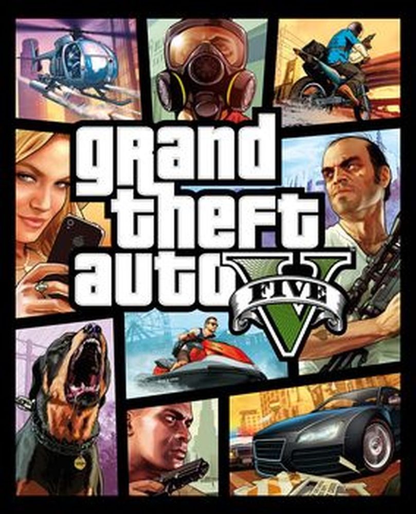 Grant Theft Auto 시리즈의 최신 게임 - GTA V Boxart