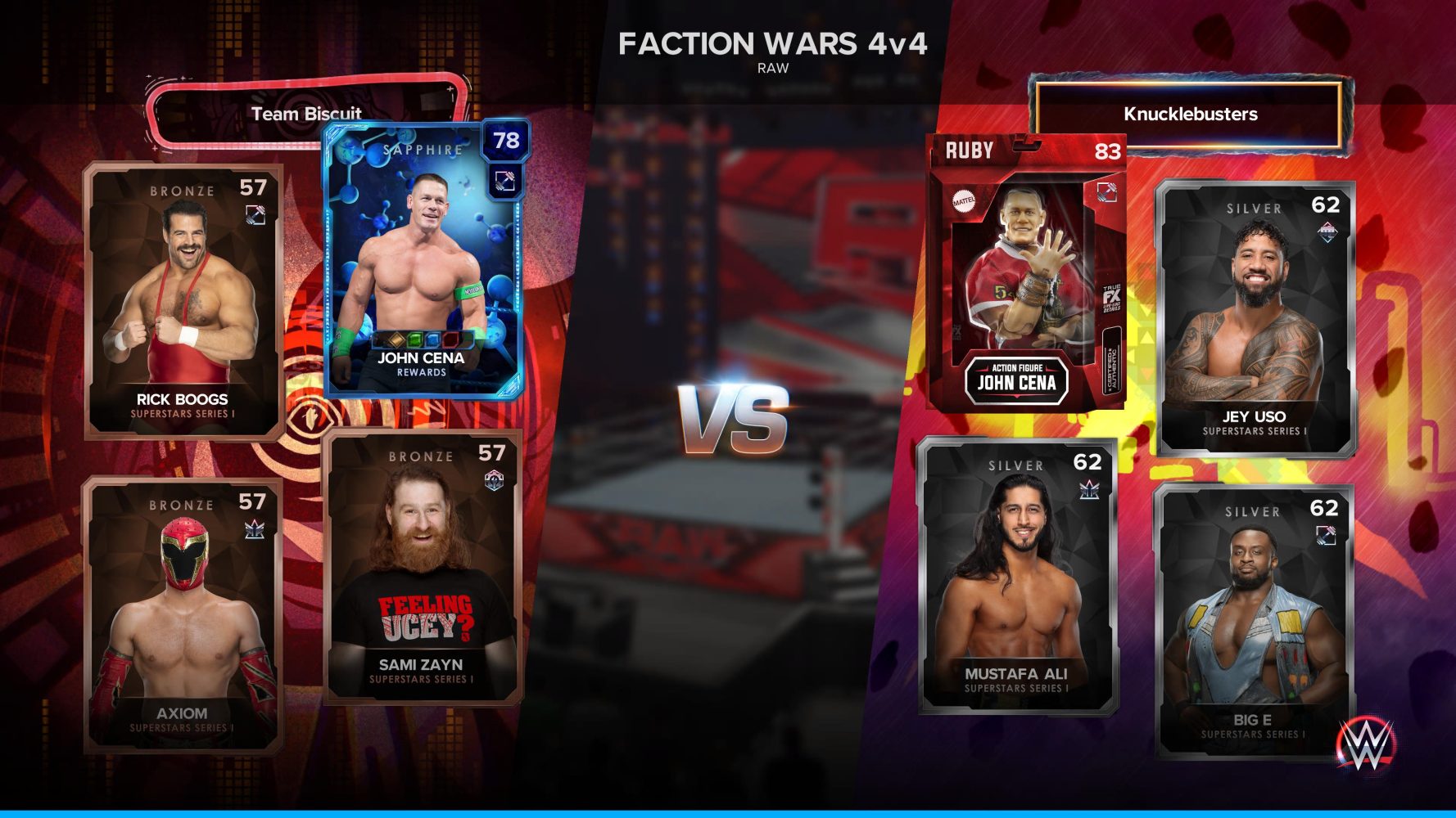 WWE 2K23 MyFACTION 가이드 라인업