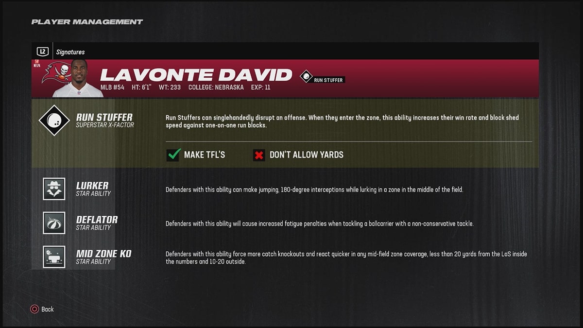 Madden 24 최고의 라인배커 Lavonte David