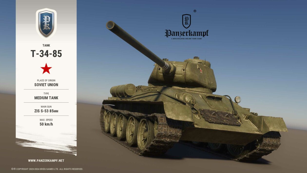 Panzerkampf, 새로운 체코 게임이 온라인 탱크 전투에 여러분을 초대합니다