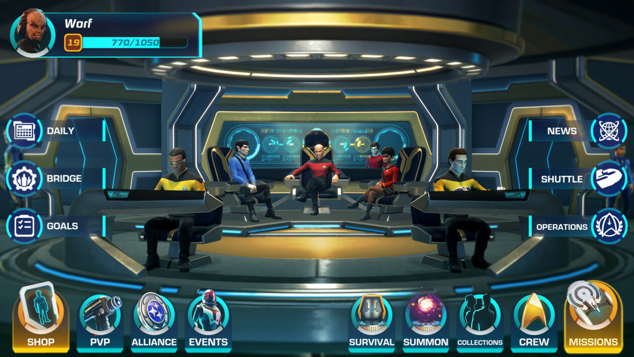 Star Trek: Legends, Tilting Point, Star Trek: Legends는 다양한 시리즈의 캐릭터를 혼합합니다.