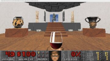 Doom, id Software, Mods for Doom은 아트 갤러리의 첫 번째 레벨을 변경합니다.