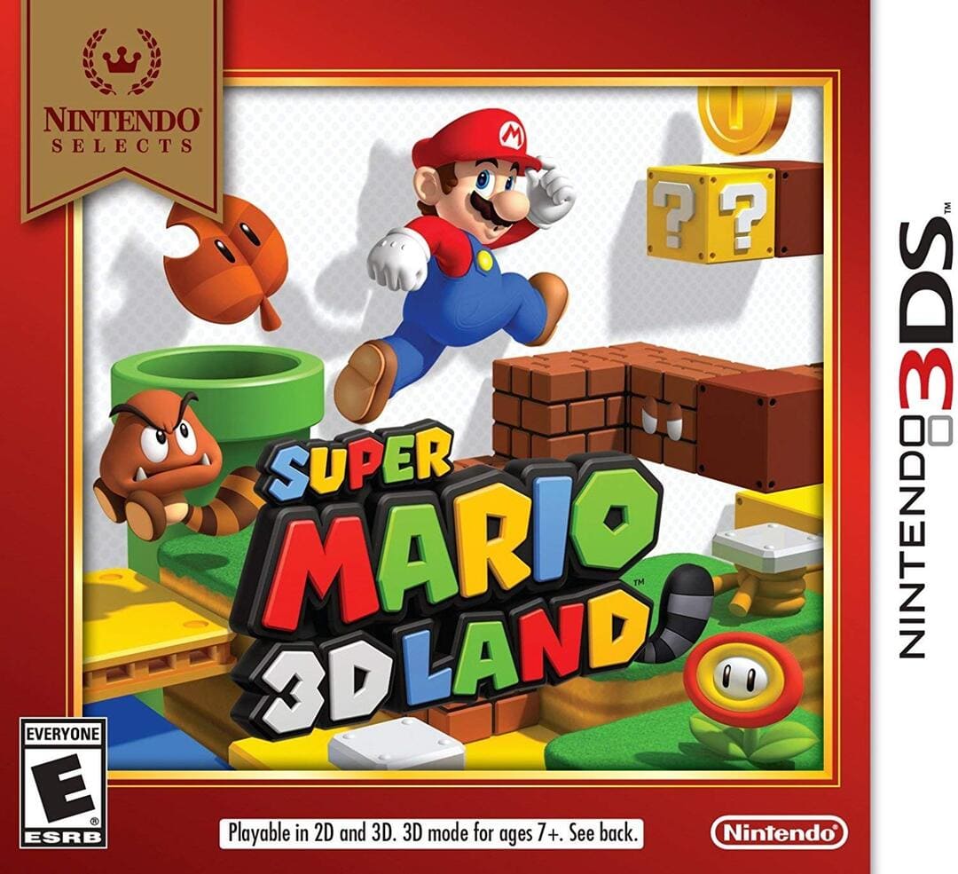 Super Mario 3D Land 게임의 박스 커버는 여전히 사용할 수있는 최고의 3DS 게임 중 하나입니다.