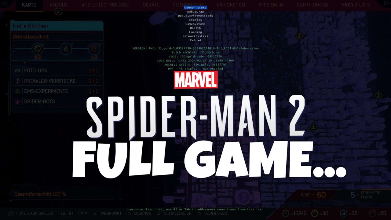 DONT LEAVE A DEBUG MENU IN YOUR GAMES! | Marvel's Spider-Man 2