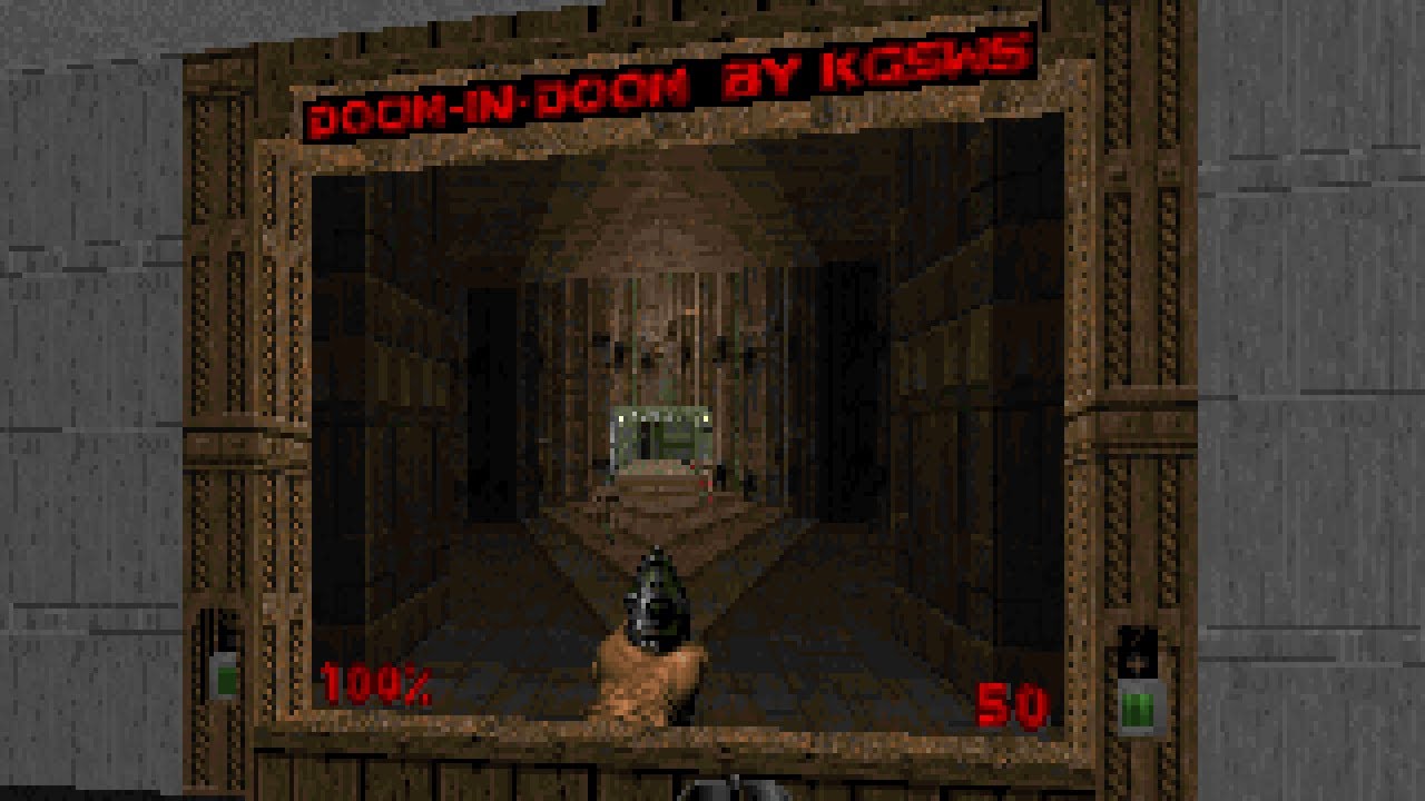You can run Doom inside (DOS) Doom, for real.