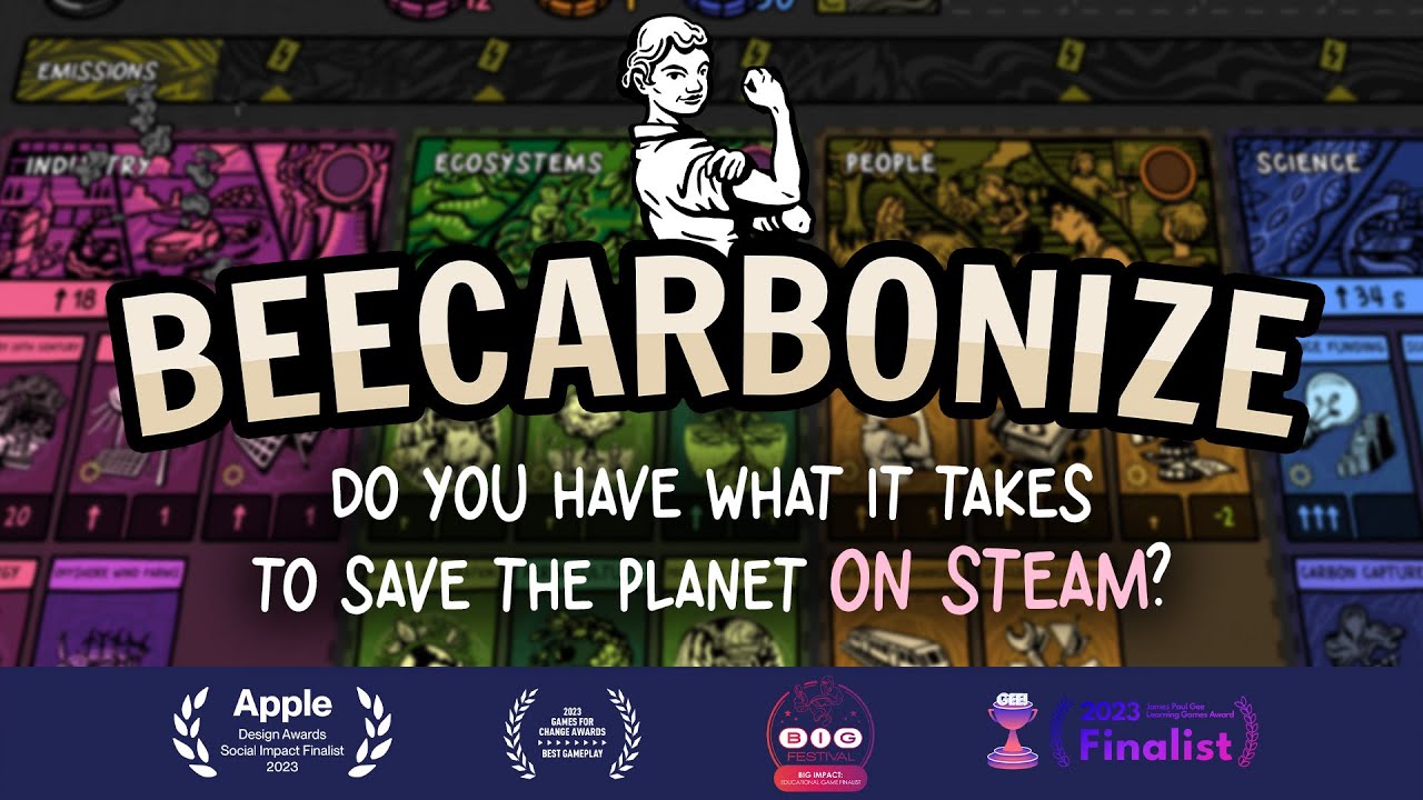 Beecarbonize is out on Steam! 🐝  Resource management meets roguelike, made with real scientists