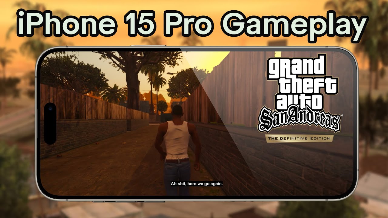 GTA San Andreas : The Definitive Edition Gameplay on iPhone 15 Pro