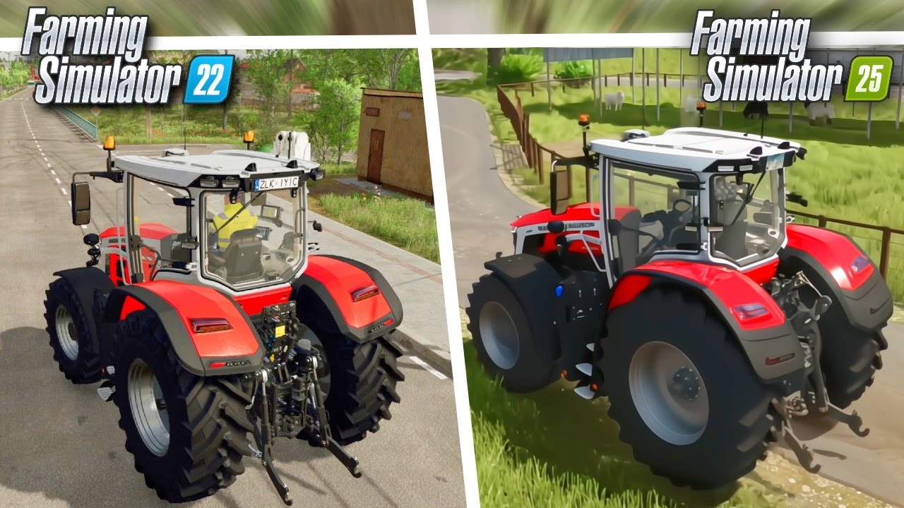 FARMING SIMULATOR 25 vs FARMING SIMULATOR 22 | Gameplay Comparativa