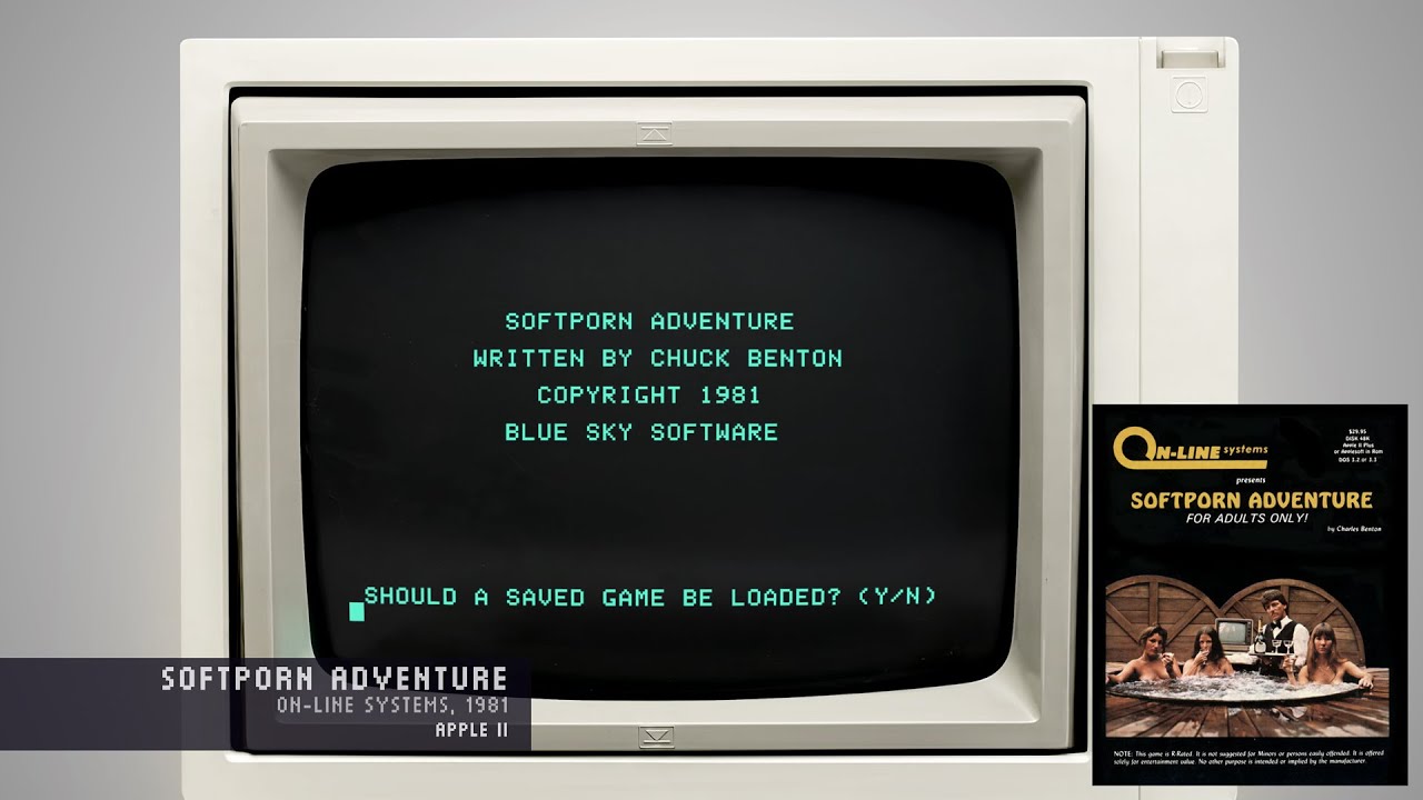 Softporn Adventure - On-Line Systems, 1981 - Apple II (4K)