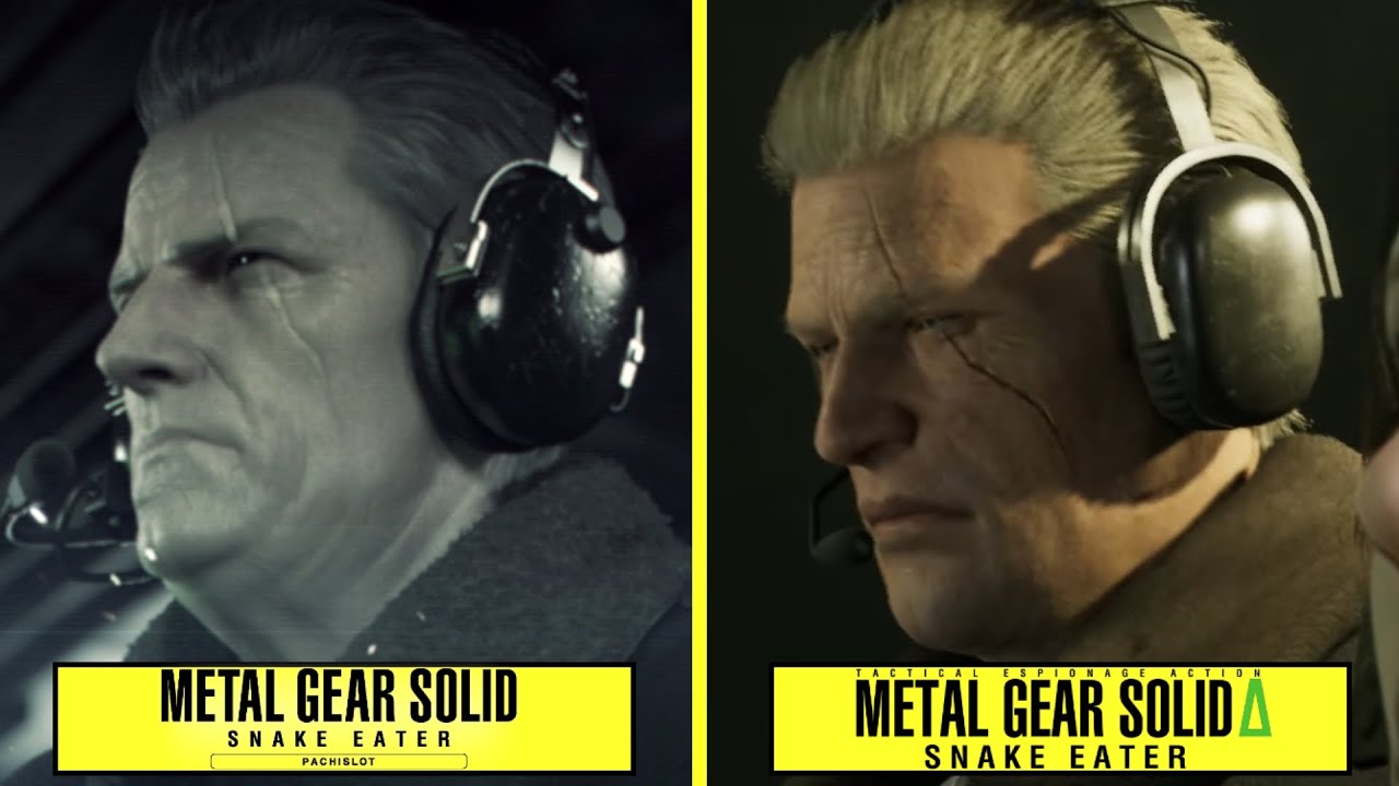Metal Gear Solid 3 Remake vs Pachislot Early Graphic Comparison