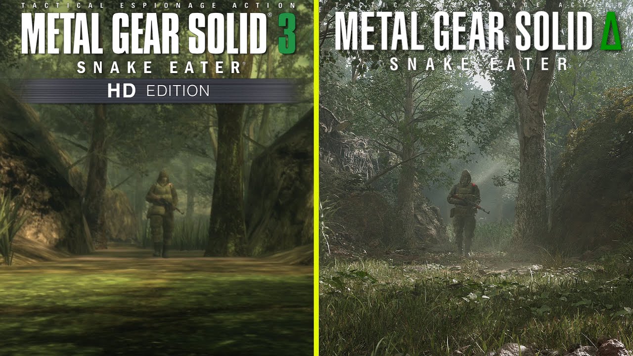 Metal Gear Solid 3 Remake vs Original Early Graphics Comparison | PlayStation Showcase 2023
