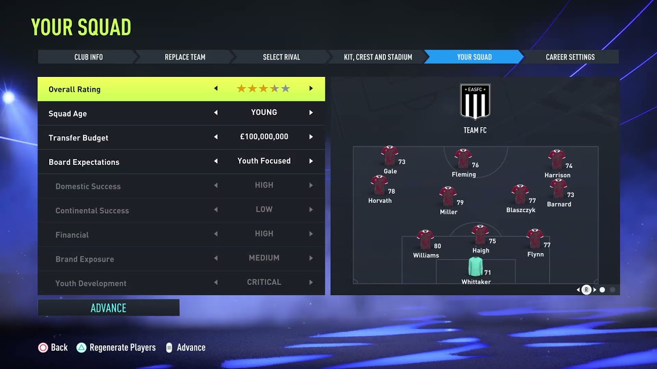 Squad Builder | FIFA 22 Career Modes