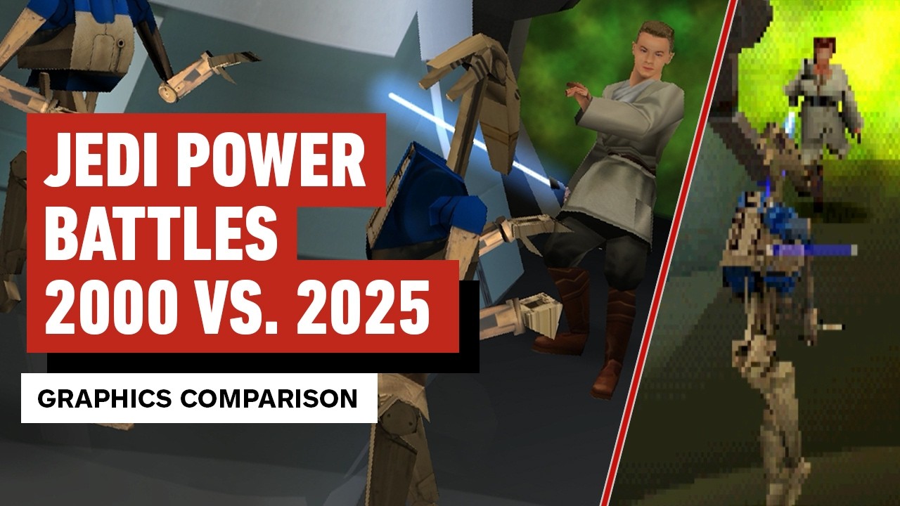 Star Wars Episode 1: Jedi Power Battles - PC vs. PS1 Graphics Comparison
