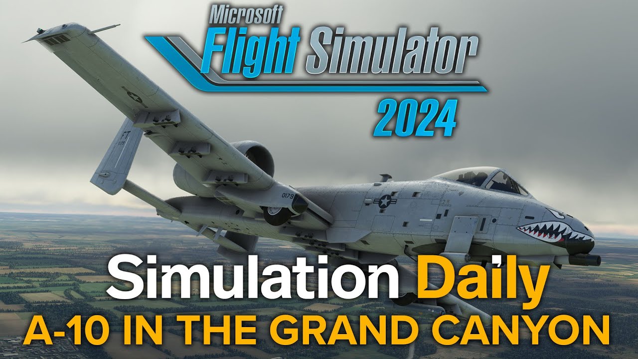 Microsoft Flight Simulator 2024 - Flying Dangerously in the Grand Canyon on the A-10 Thunderbolt II