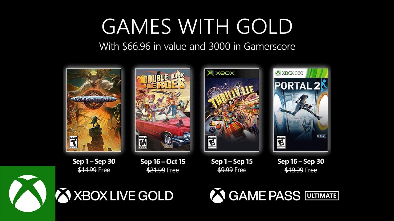 Xbox - September 2022 Games with Gold