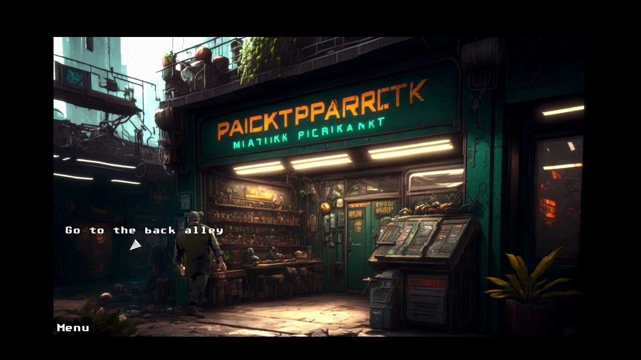 2,5D adventure game prototype using AI for art