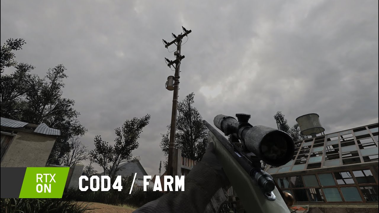 CoD4 - Pathtracing on Farm - RTX-Remix