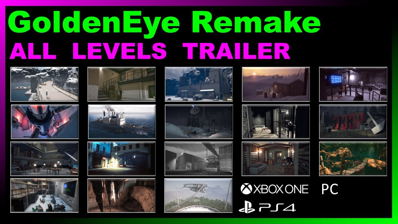 GoldenEye Fan-Remake ALL LEVELS-TRAILER
