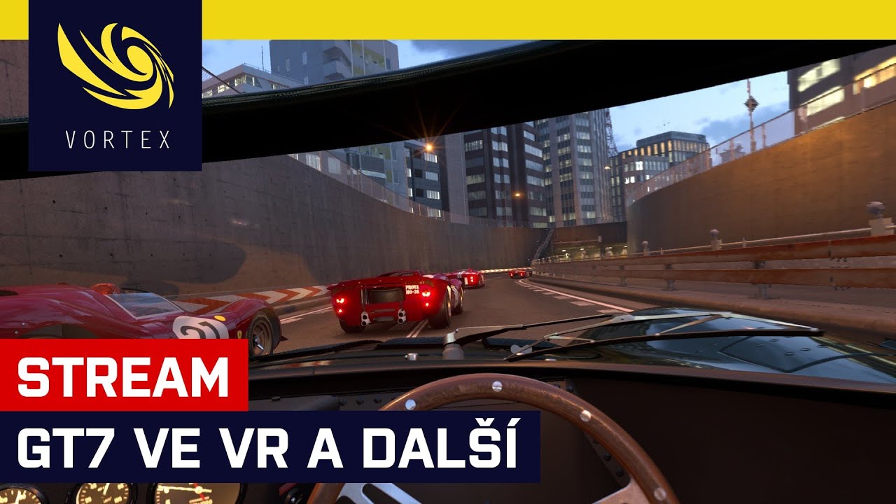 Hrajeme živě Gran Turismo 7 ve VR a další hry. Star Wars, Jurassic World, Moss, Kayak…
