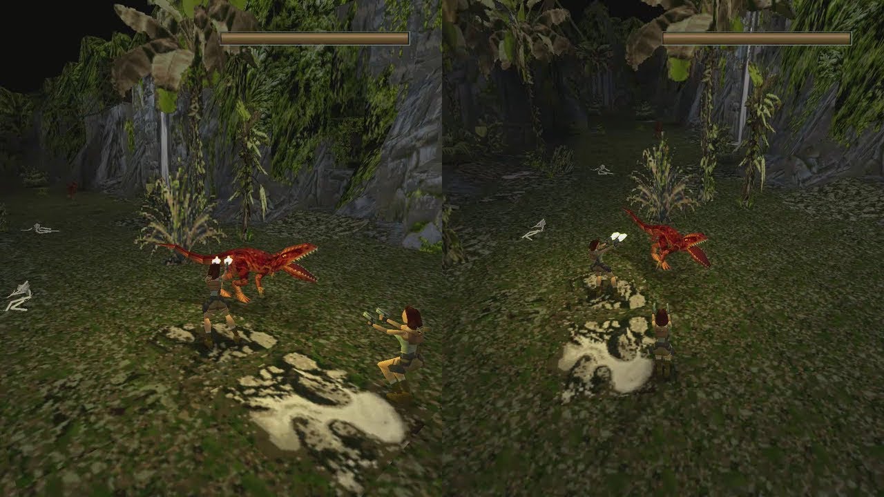 OpenLara - split screen gameplay
