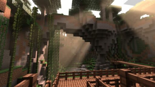 Minecraft pro Xbox 시리즈 테스트 레이 트레이싱