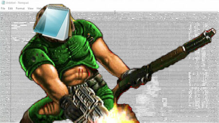 이번에는 노트북에서도 Doom을 플레이할 수 있습니다.