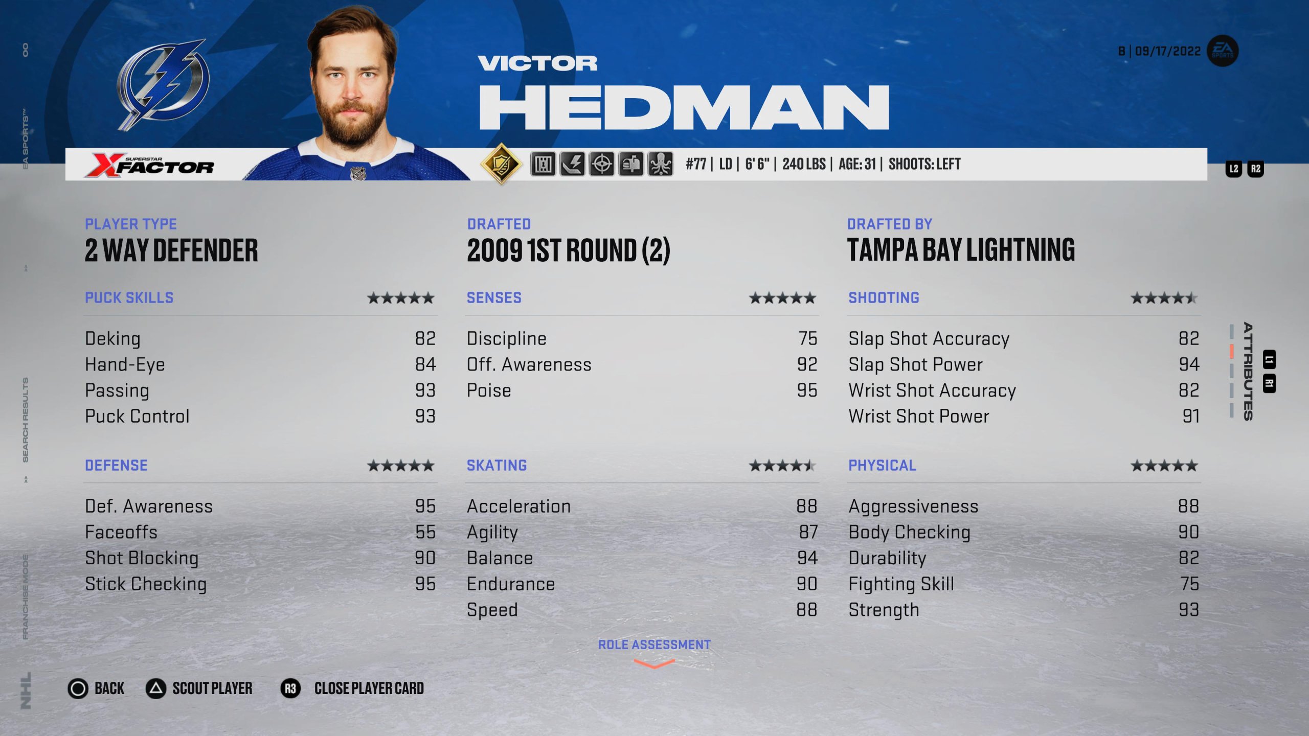 Victor Hedman - NHL 23 최고의 수비수 중 한 명