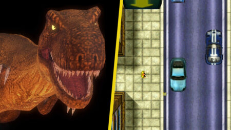 첫 번째 GTA는 파괴적인 공룡이 있는 게임으로 시작되었습니다.