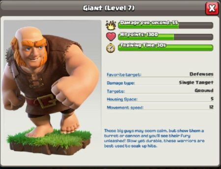 Clash of Clans Giant