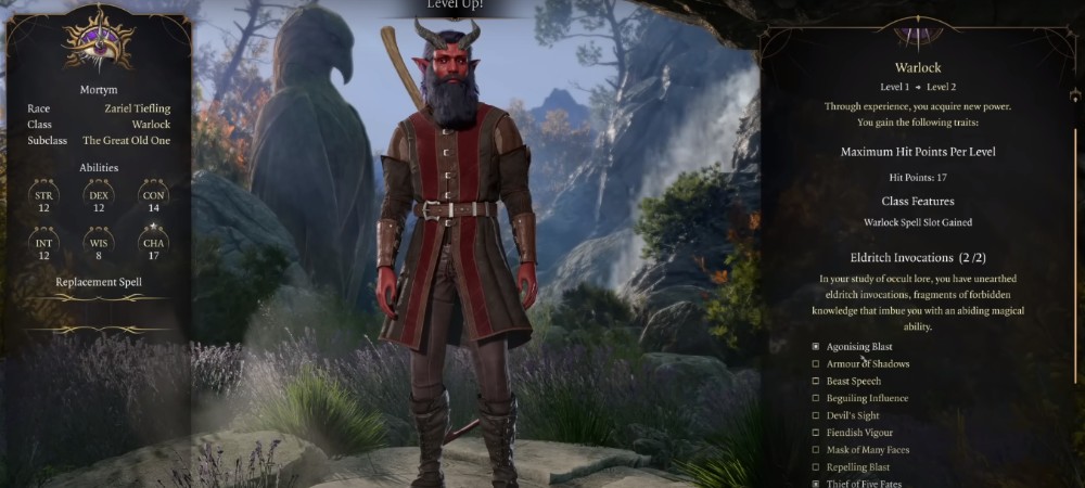 Baldur's Gate 3 워록 클래스 빌드 및 전략