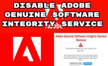 Adobe 정품 소프트웨어 무결성 서비스 비활성화