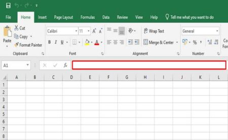 Excel 수식 입력줄