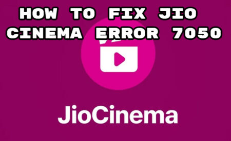 Jio Cinema 오류 7050 수정 방법