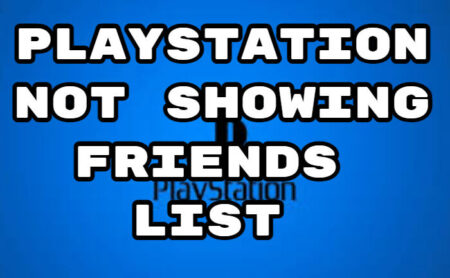 Playstaion에 친구 목록이 표시되지 않습니다