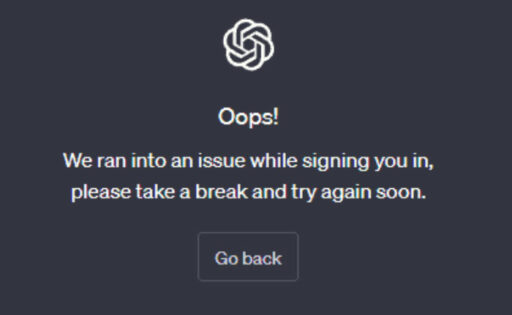 We ran into an issue ChatGPT error