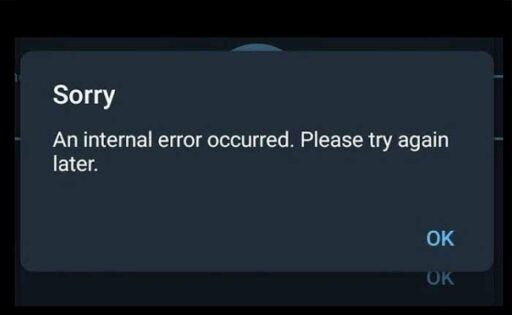 Telegram an Internal Error