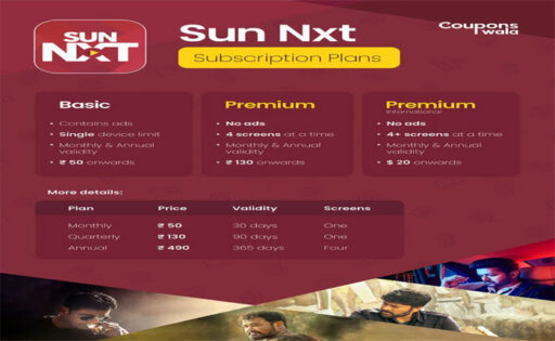 Sun NXT 월간 구독이 표시되지 않음