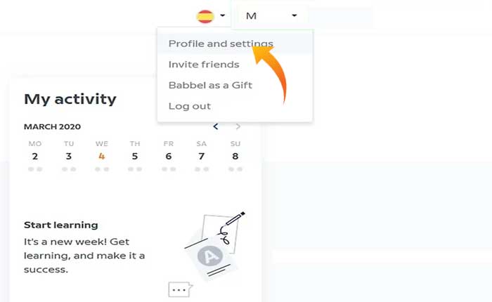 Babbel 구독 취소