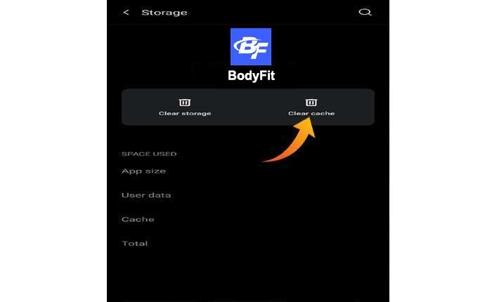 Bodyfit 앱이 작동하지 않음