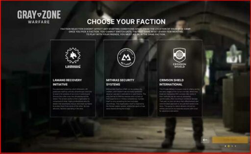 Gray Zone Warfare Best Faction