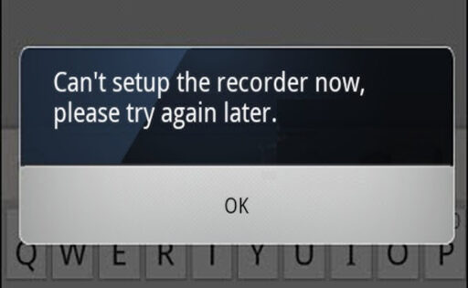 WhatsApp에서 지금 레코더를 설정할 수 없습니다