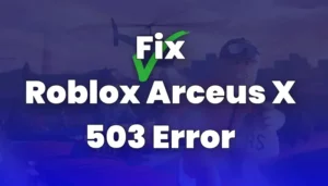 Roblox Arceus X 503 오류