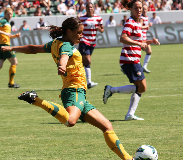 호주 국가대표팀에서 뛰고 있는 축구선수 샘 커(Sam Kerr).