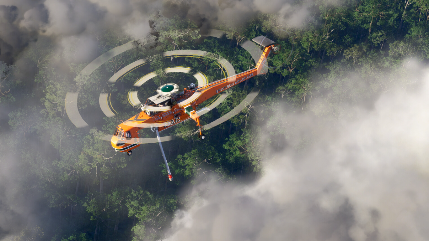 Microsoft Flight Simulator 2024의 헬리콥터 에어 크레인