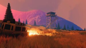 over the hill, Funselektor Labs, Mudrunner + Firewatch + Top Gear = over the hill