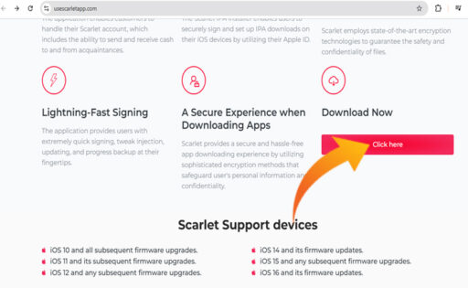 Scarlet IPA 파일 iOS 설치