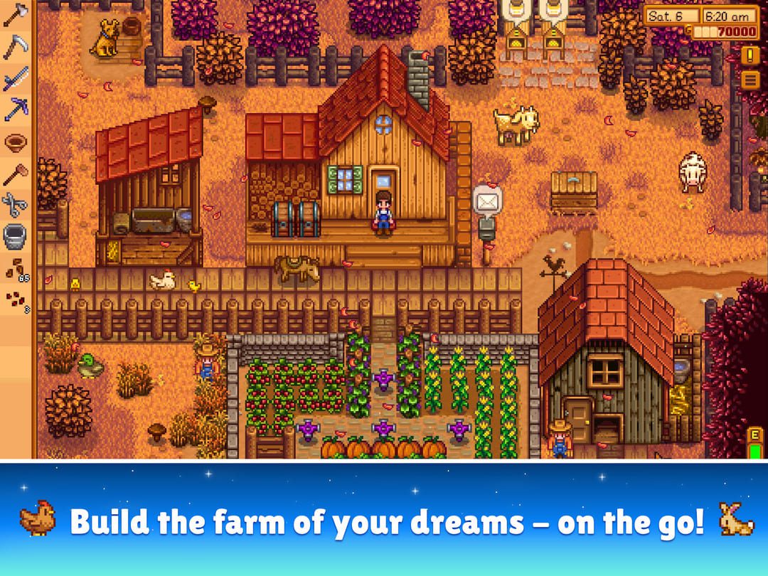 가장 인기있는 모바일 게임 중 하나 인 Stardew Valley의 스크린 샷