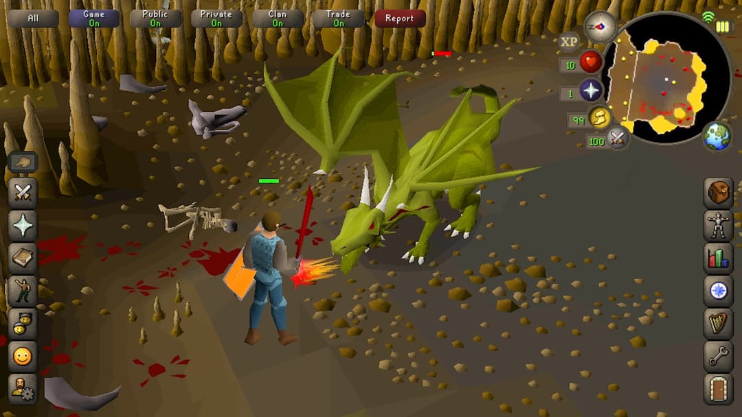 모바일 게임의 스크린 샷 Old School Runescape